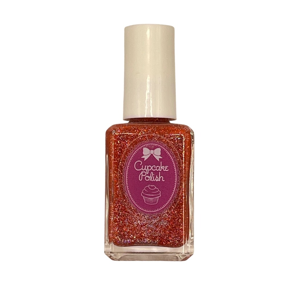 Cupcake Polish Indie Nail Lacquer 15 ML "Lord Licorice" Red Silver Holographic‎